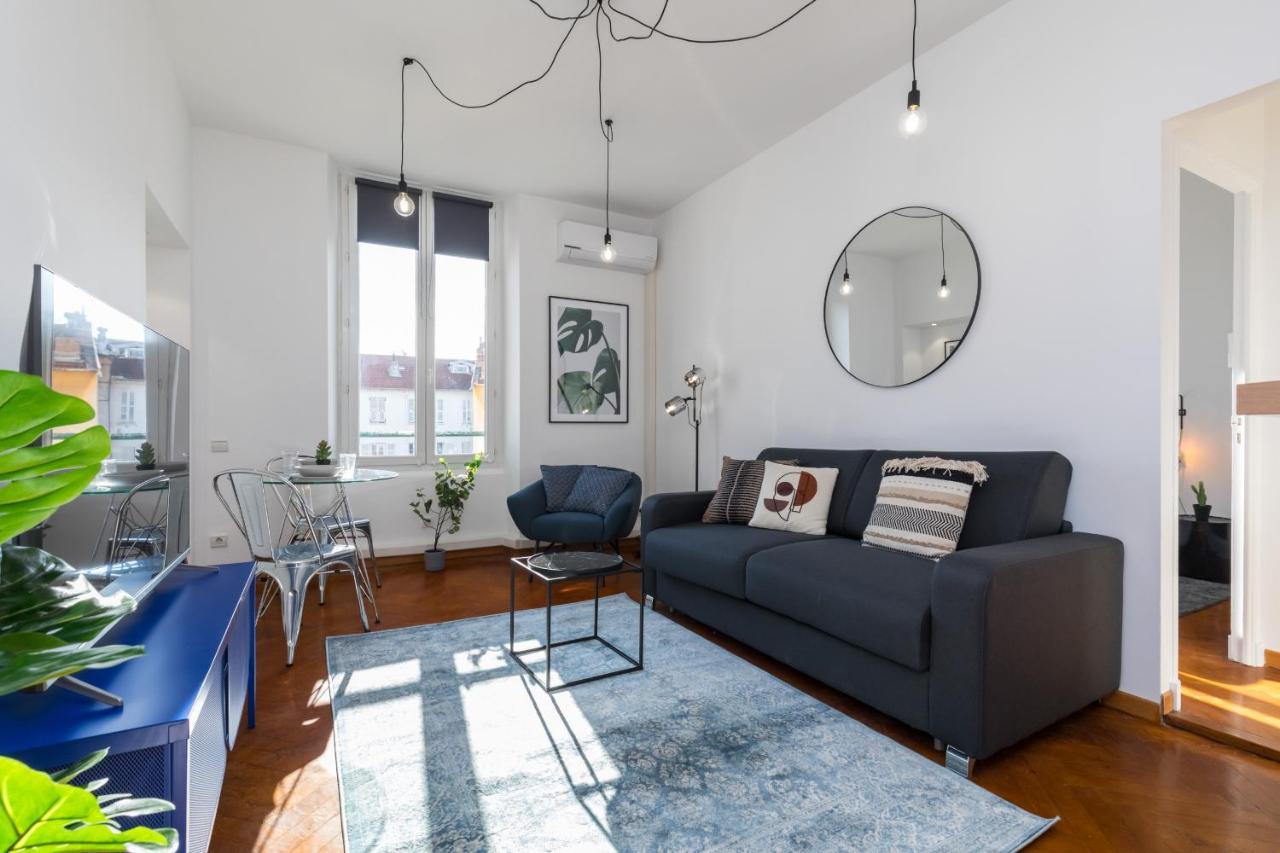 7 Medecin - Place Massena - Central 2P - Lumineux - Climatise Nice Bagian luar foto